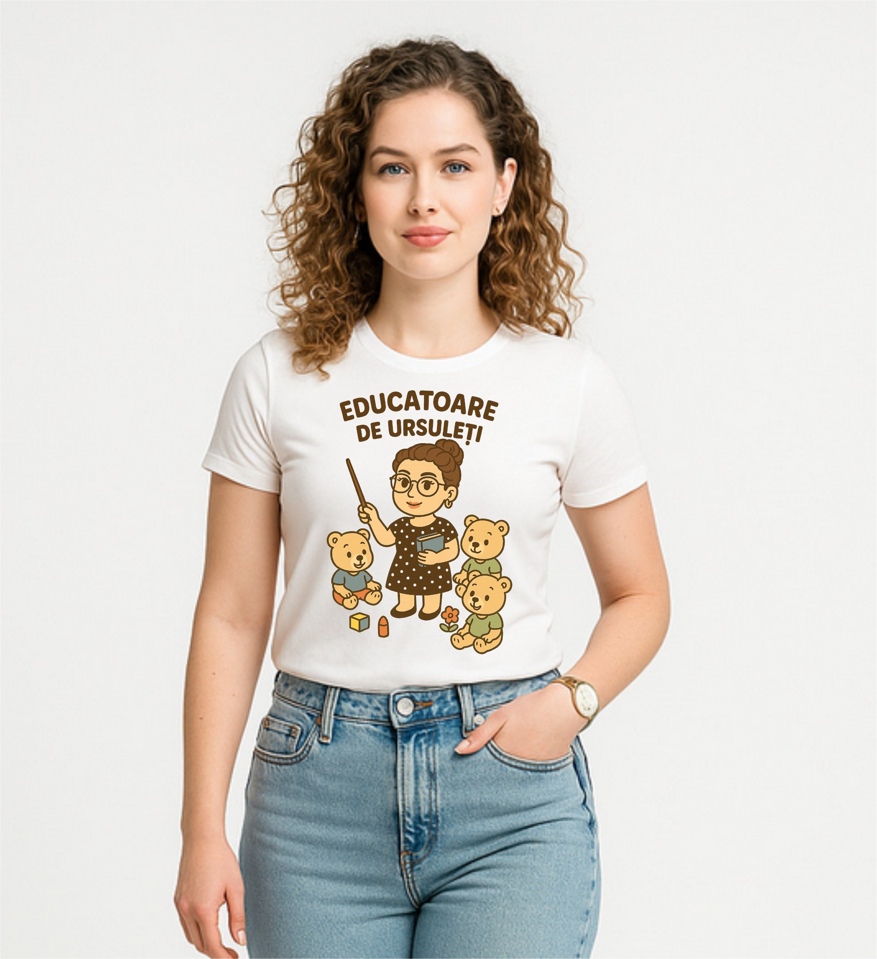 tricou dama super educatoare cadou